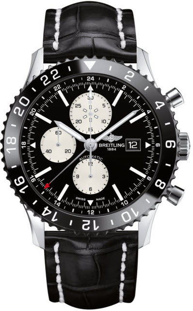 Breitling Watch Chronoliner Steel Black
