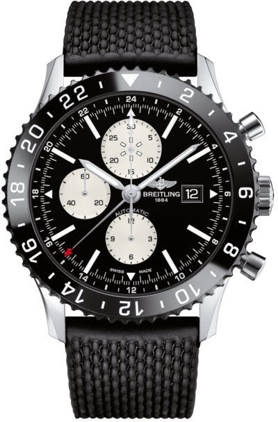 Breitling Watch Chronoliner Steel Black