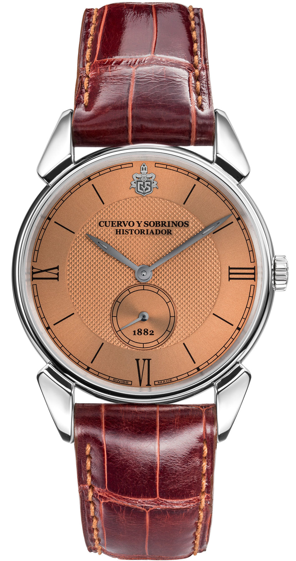 Cuervo y Sobrinos Watch Historiador Clasico Copper Dial D