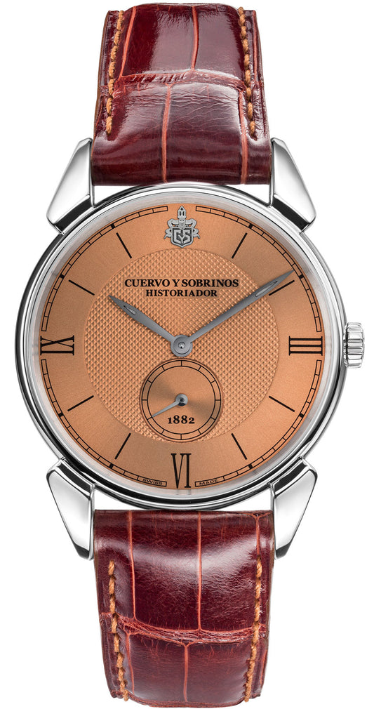 Cuervo y Sobrinos Watch Historiador Clasico Copper Dial D