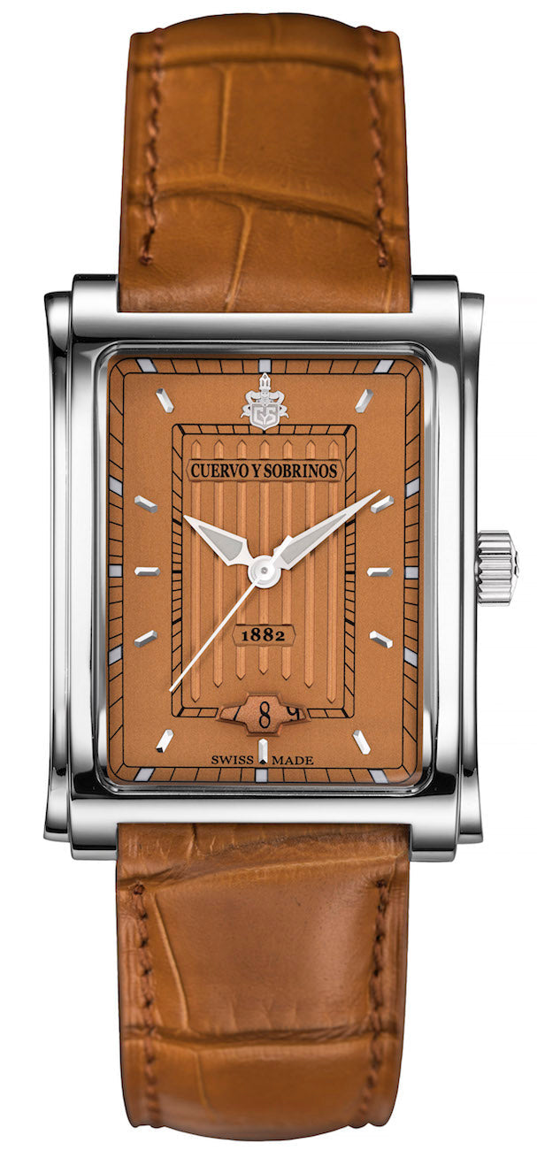 Cuervo y Sobrinos Watch Prominente Caramelo