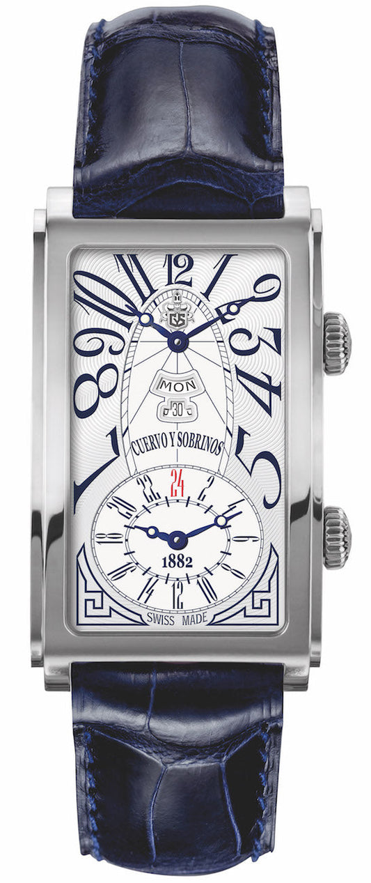 Cuervo y Sobrinos Watch Prominente Dual Time