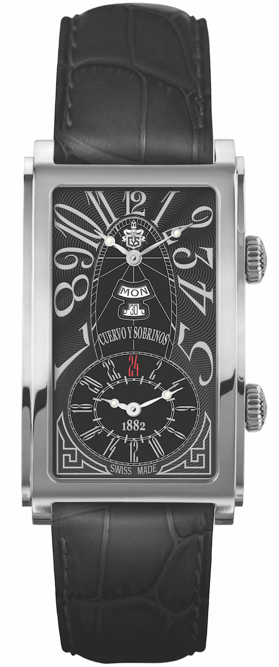 Cuervo y Sobrinos Watch Prominente Dual Time