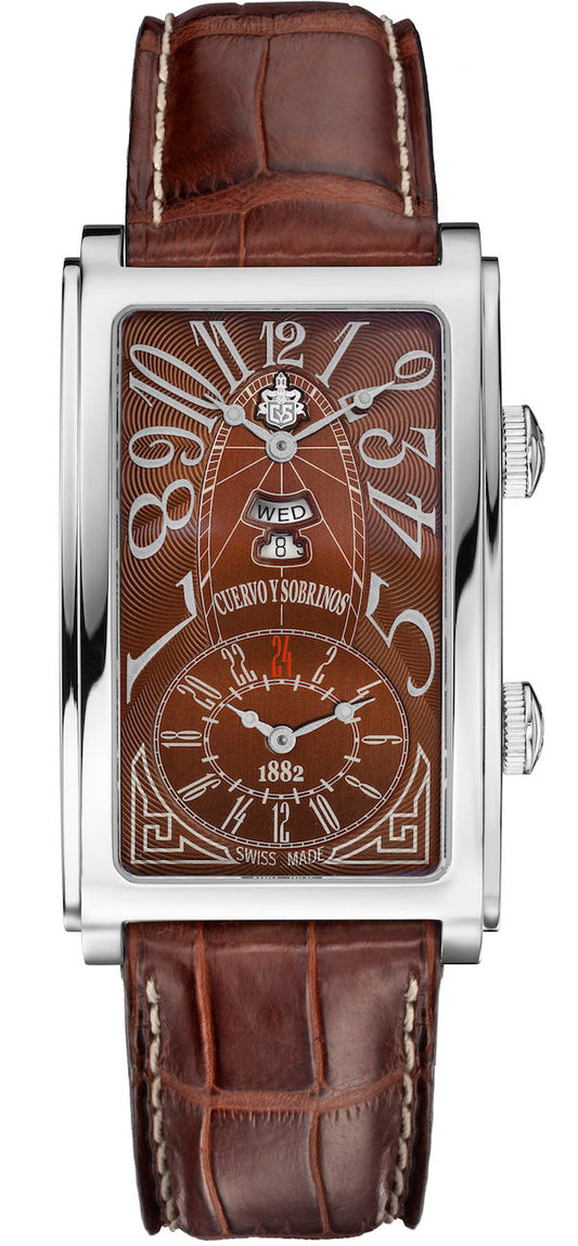 Cuervo y Sobrinos Watch Prominente Dual Time