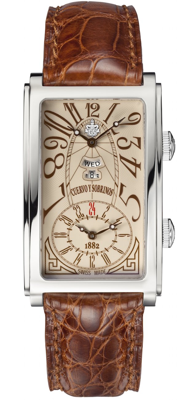 Cuervo y Sobrinos Watch Prominente Dual Time