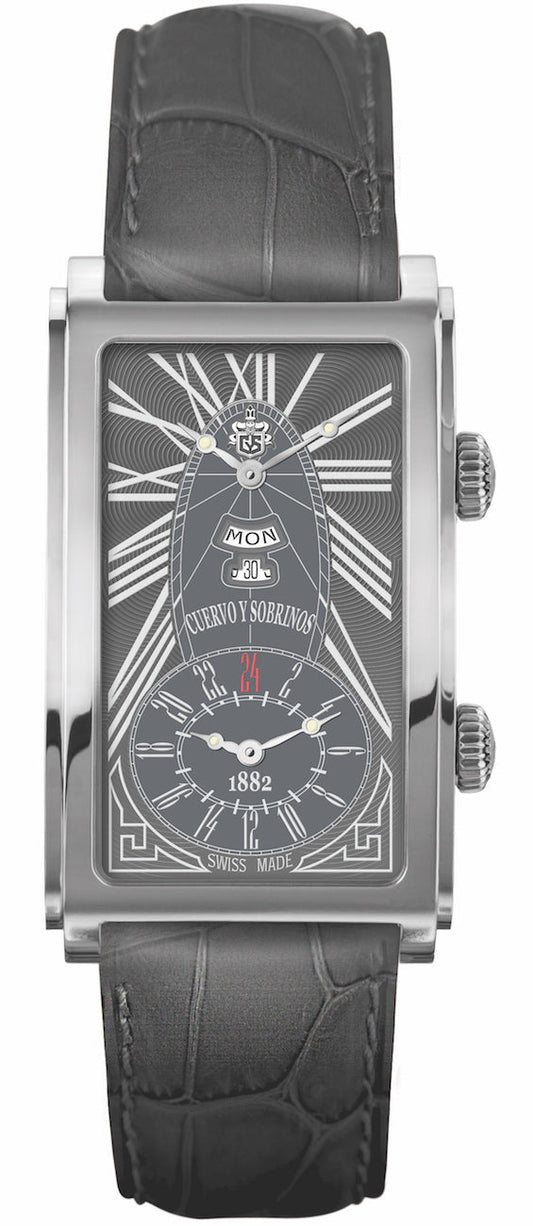Cuervo y Sobrinos Watch Prominente Dual Time