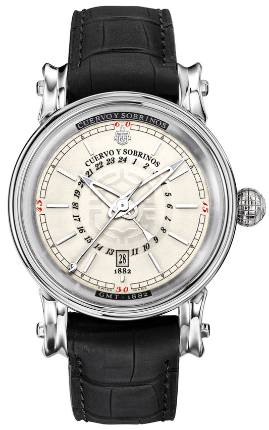 Cuervo y Sobrinos Watch Torpedo Pirata GMT