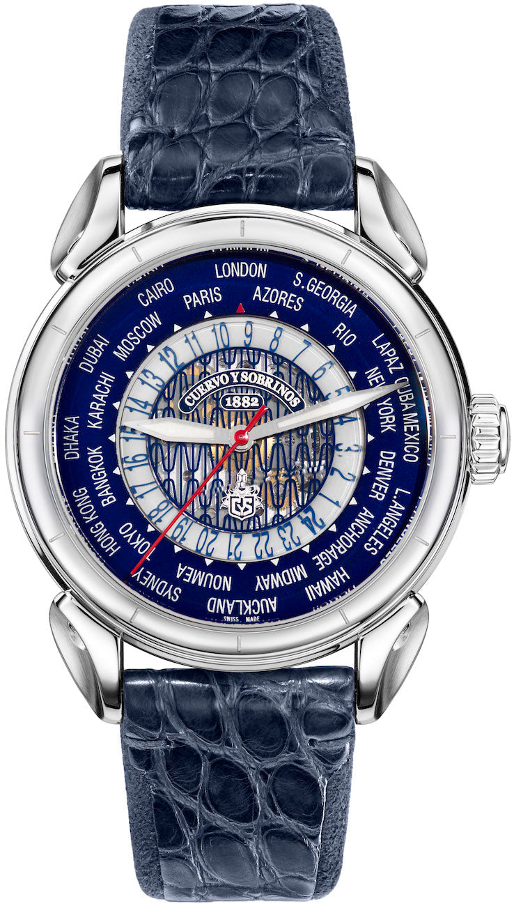 Cuervo y Sobrinos Watch Historiador World Timer