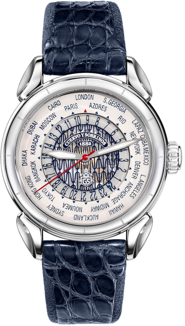 Cuervo y Sobrinos Watch Historiador World Timer