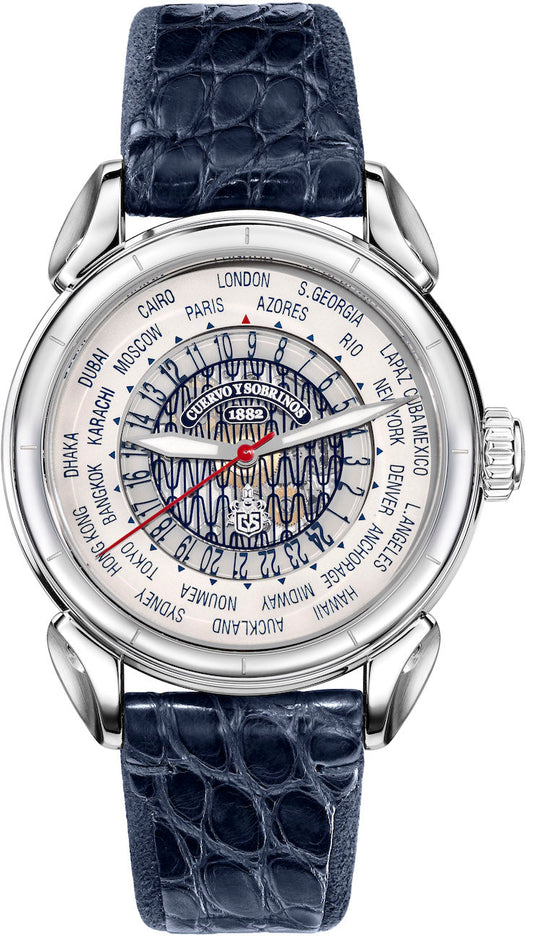 Cuervo y Sobrinos Watch Historiador World Timer