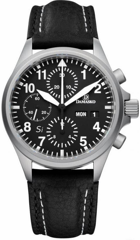 Damasko Watch DC 56Si Double Stitch Leather Pin