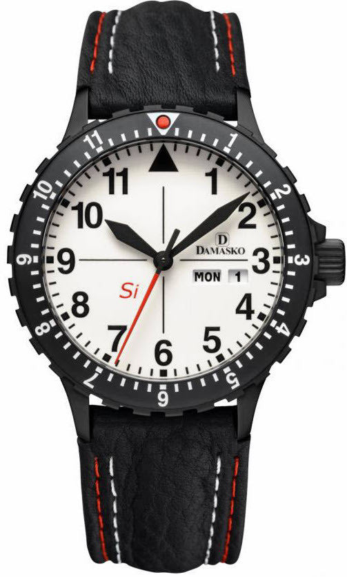 Damasko Watch DK 11 Black PVD Leather Pin