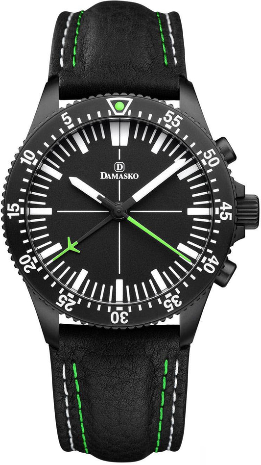 Damasko Watch DC80 Black Leather Pin