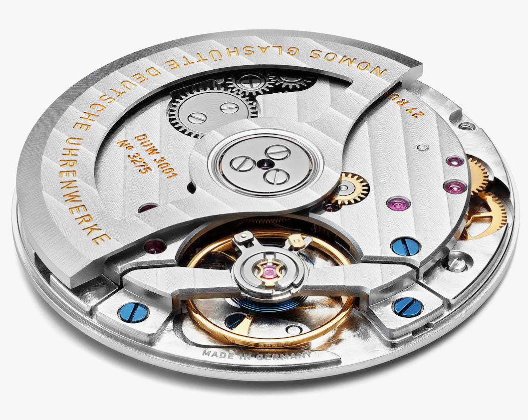 Nomos Glashutte Watch Tetra Silvercut Sapphire Crystal