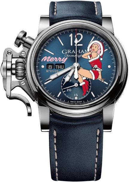 Graham Watch Chronofighter Vintage Nose Art Merry Limited Edition