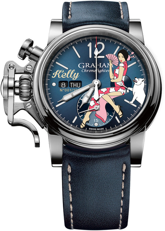 Graham Watch Chronofighter Vintage Nose Art Kelly Limited Edition
