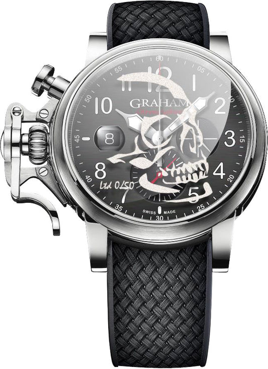 Graham Watch Chronofighter Grand Vintage Graffiti Skull Limited Edition