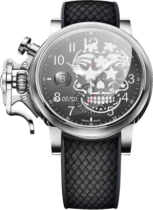 Graham Watch Chronofighter Grand Vintage Graffiti Skull Limited Edition
