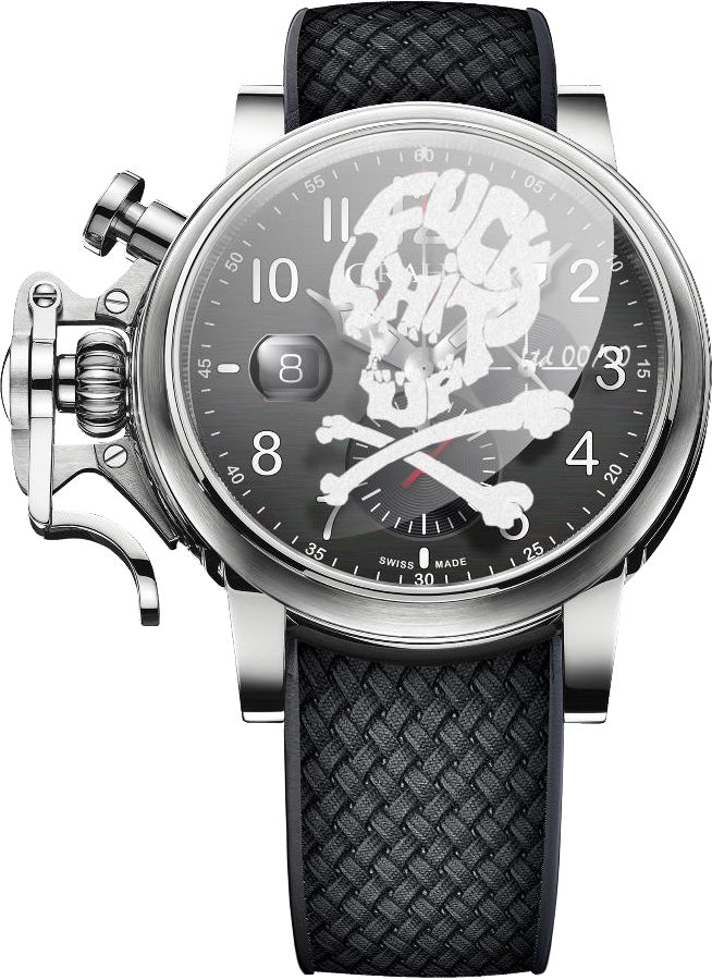 Graham Watch Chronofighter Grand Vintage Graffiti Skull Limited Edition