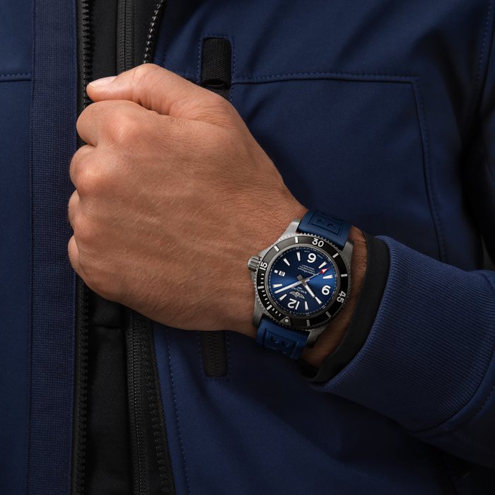 Breitling Watch Superocean Automatic 46 Blacksteel Blue D