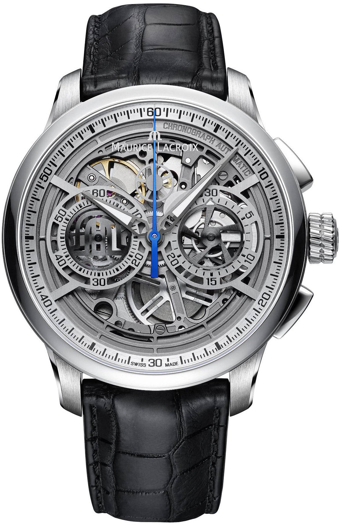 Maurice Lacroix Watch Masterpiece Skeleton Chronograph Mens
