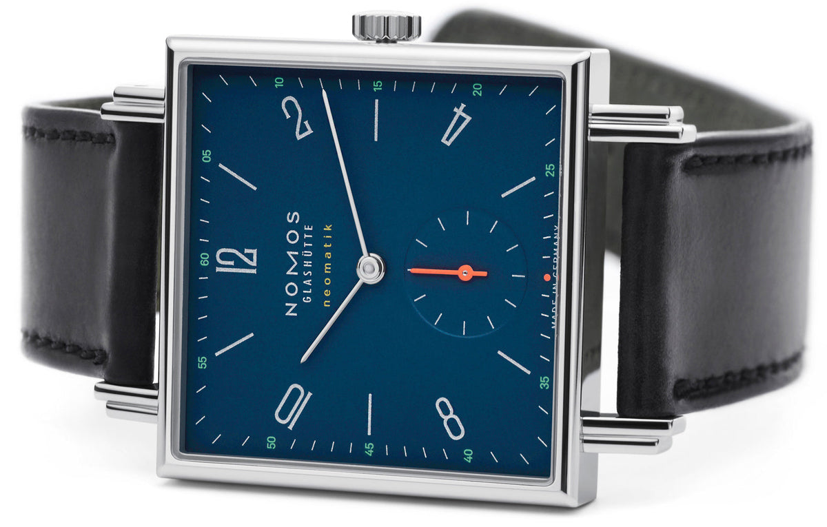 Nomos Glashutte Watch Tetra Neomatik Tiefblau Sapphire Crystal