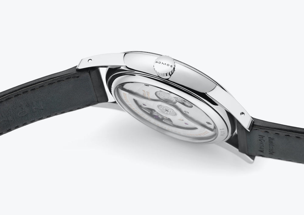 Nomos Glashutte Watch Orion Neomatik 41 Date Midnight Blue Sapphire Crystal