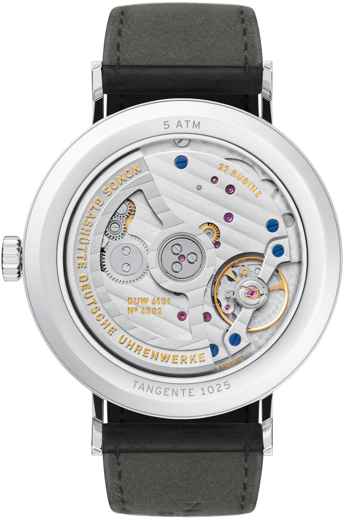 Nomos Glashutte Watch Tangente Neomatik 41 Update Ruthenium Sapphire Crystal