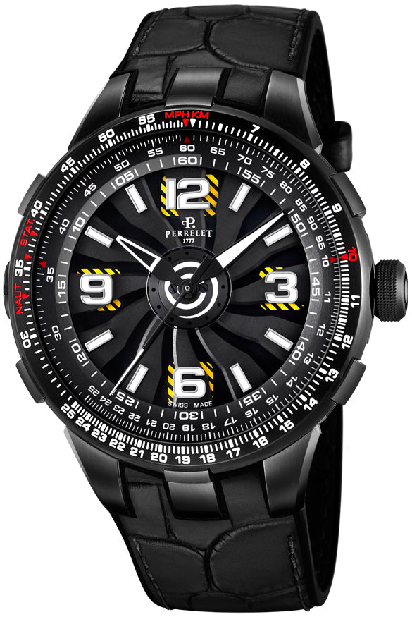 Perrelet Watch Turbine Pilot Grand Raid Furtive Blue