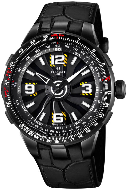 Perrelet Watch Turbine Pilot Grand Raid Furtive Blue