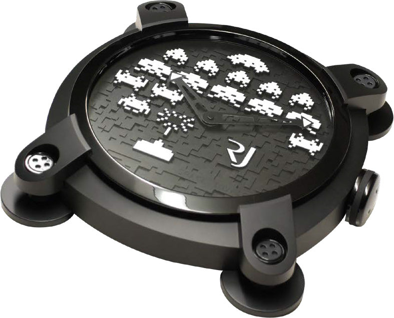 RJ Watches Wall Clock Moon Invader Space Invaders