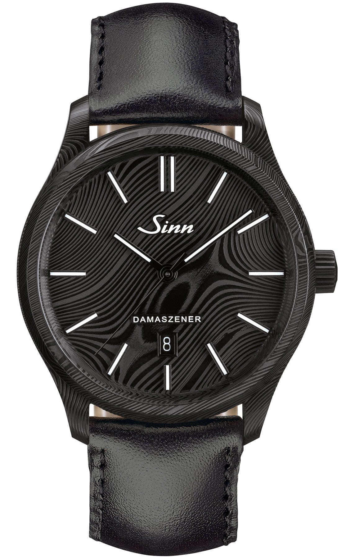 Sinn Watch 1800 S Damascus Steel Limited Edition Calfskin