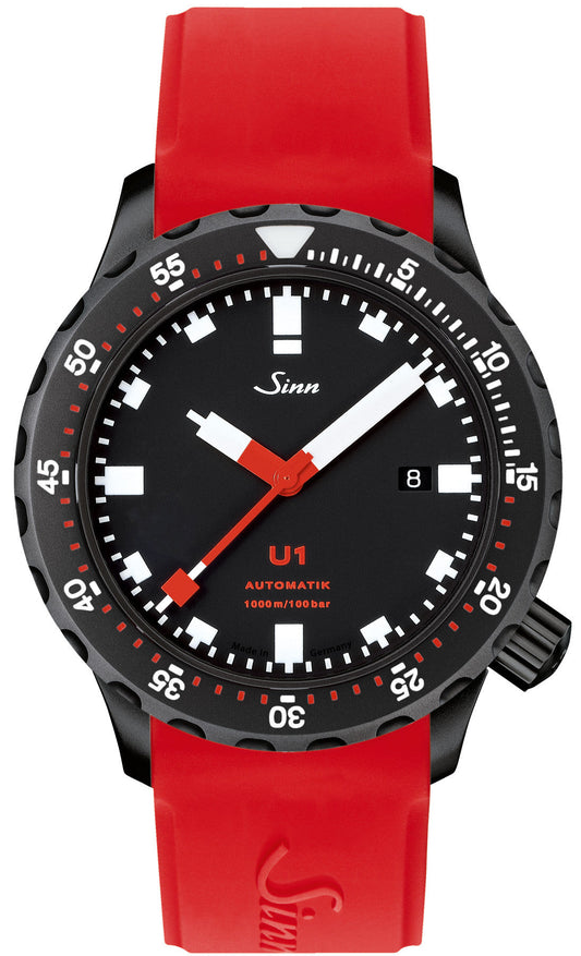 Sinn Watch U1 S Silicone Red