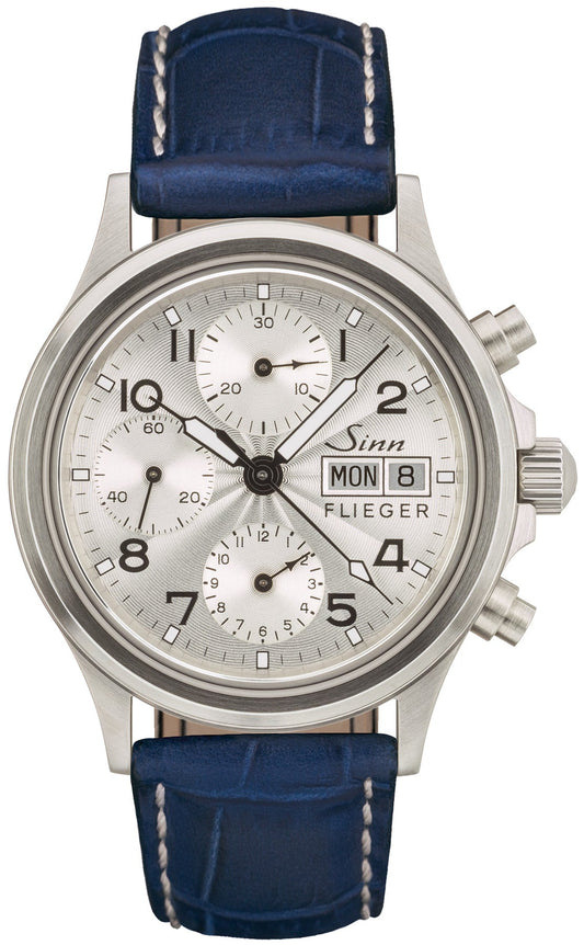 Sinn Watch 356 Sa Pilot III Aligator Leather Blue