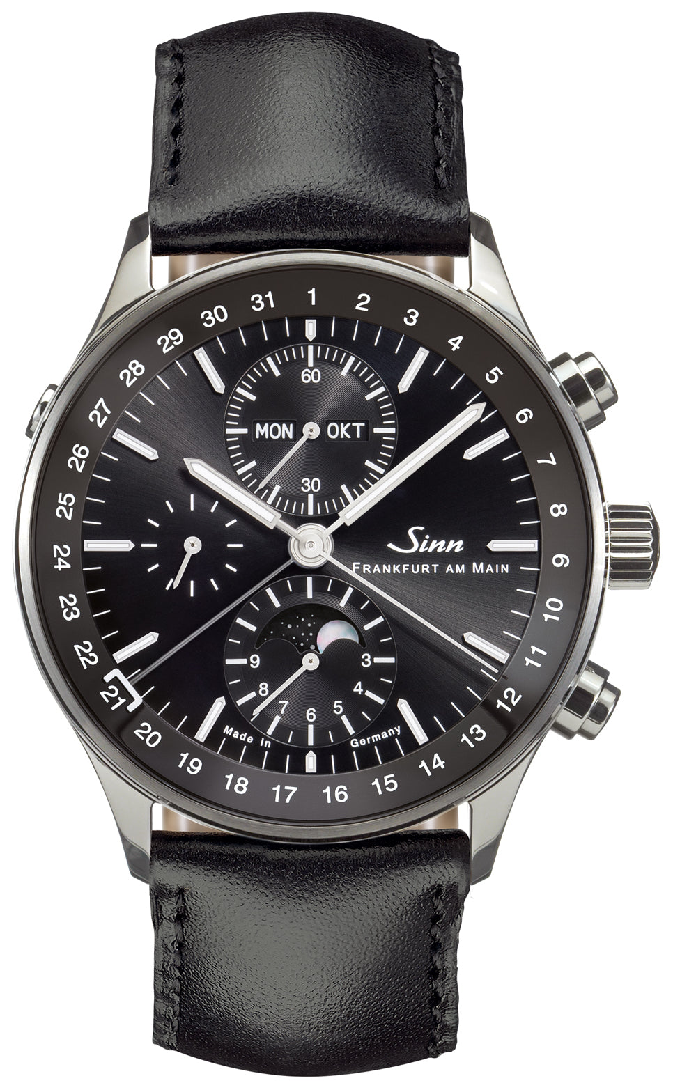 Sinn Watch Frankfurt Financial District 6012 Leather Black