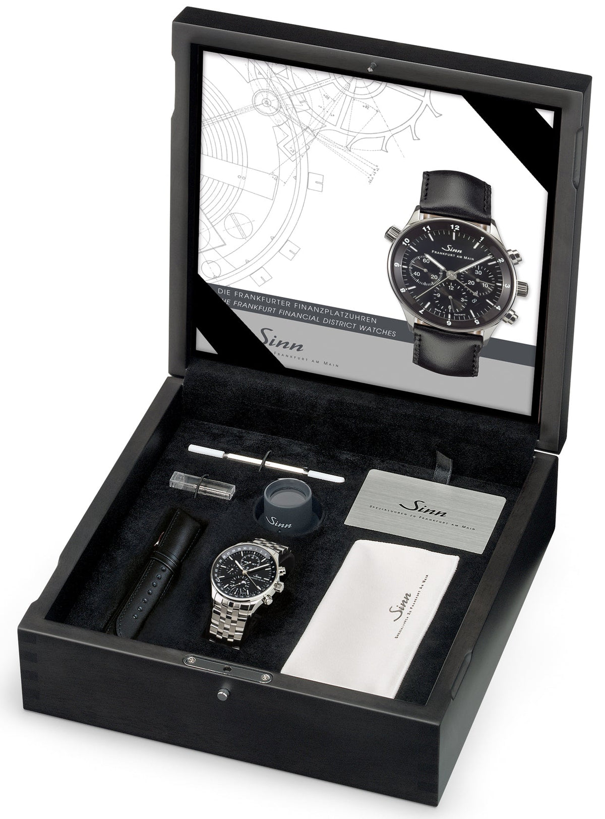 Sinn Watch Frankfurt Financial District 6012 Leather Black