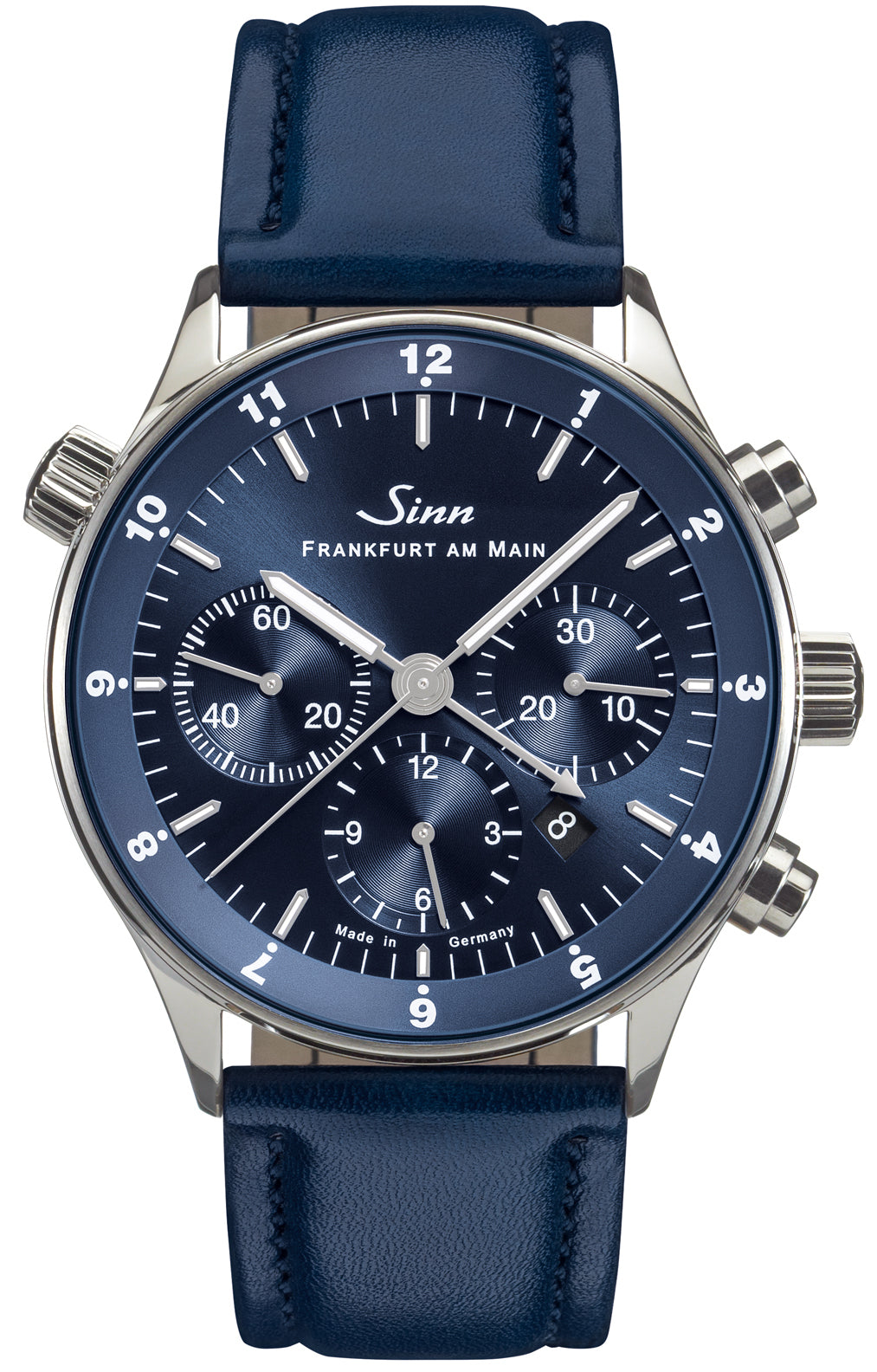 Sinn Watch Frankfurt Financial District 6099 B Leather Blue