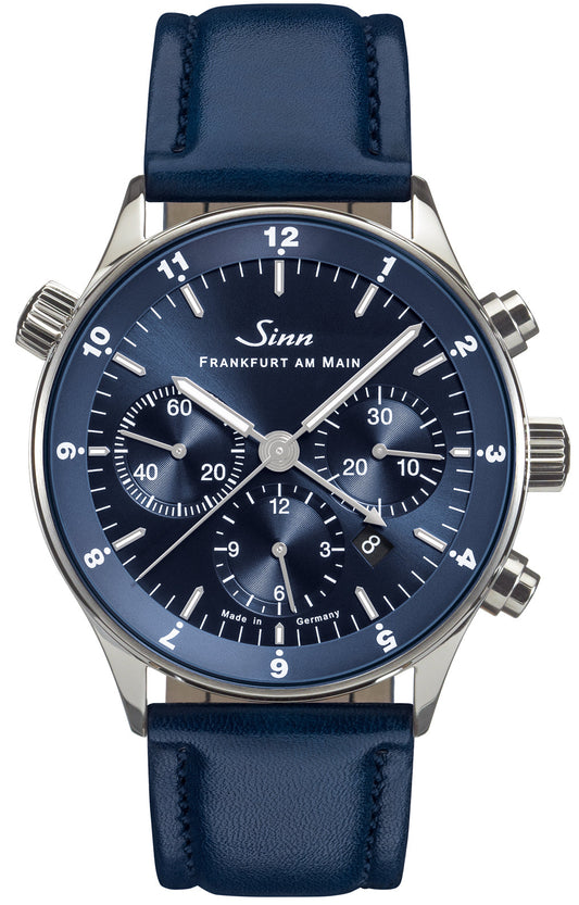 Sinn Watch Frankfurt Financial District 6099 B Leather Blue