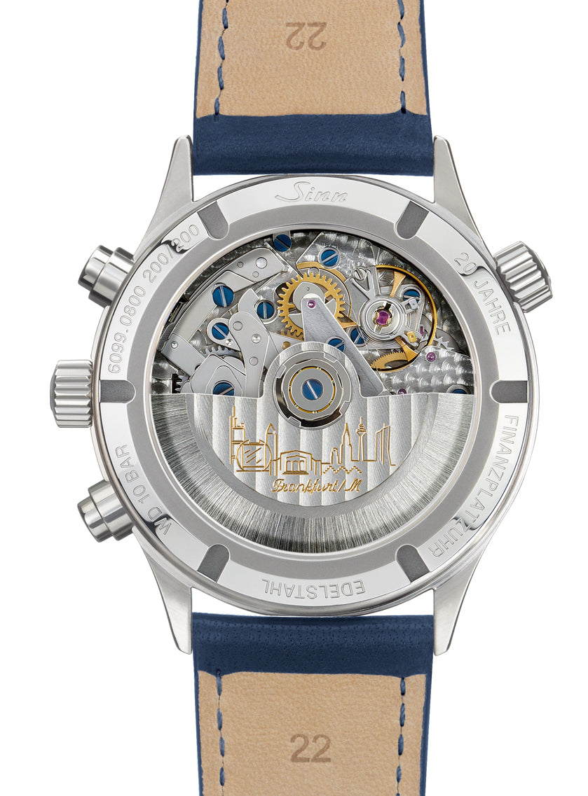 Sinn Watch Frankfurt Financial District 6099 B Leather Blue