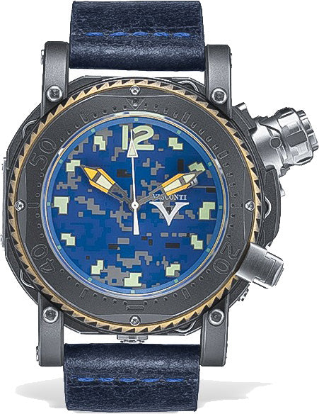 Visconti Watch Pro Dive 3000 Camo Urban Navy