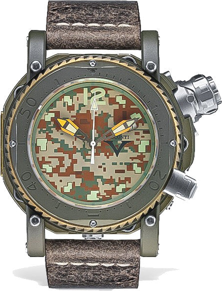 Visconti Watch Pro Dive 3000 Camo Jungle Green